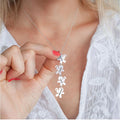 New Arrival Custom Stainless Steel Christmas Doll Pendant Necklace Gold & Rose Gold Plated Link Chain for Anniversary