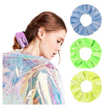 Wholesale Bright Neon Colors Velvet Elastic Hair Ties Hair Ropes Elegant Fluorescent Hair Bands for Vsco Girls Stuff Scrunchies