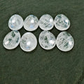 HZ WHOLESALE NATURAL Clear Quartz STONE BEADS THUMB STONE WORRY STONE for MASSAGE TOOLS