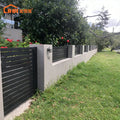 Modern Aluminum Alloy Corten Black Powder Coated Eco Friendly Yard Fence Panels for Outdoor Use