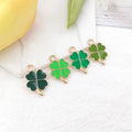Sell Well 48pcs Lucky Green and Fresh Four Clover Charm for DIy Jewelry Necklace Bracelet Pendant Making