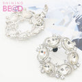 Factory Outlet Fashion Metal Rhinestone Shoe Clips Crystal Buckle on Shoe Accessories for Women Shoes Decor