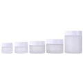 100g Black and White with Gasket Mud-mask Body Milk Cosmetic Packaging Container Essence Cream Plastic Jar