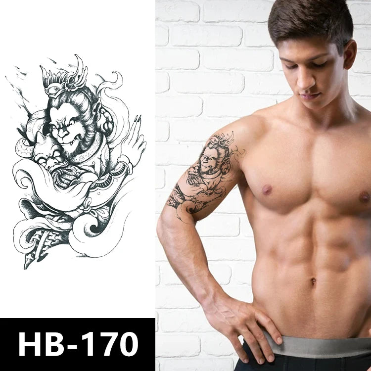 Factory Wholesale Temporary Shoulder Hand Tattoo Sticker Non-Toxic Waterproof Animal Design Tattoo Sticker