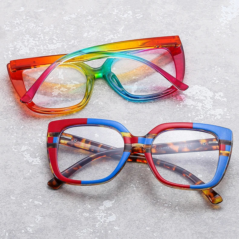 Custom Vintage Quality Square PC Frames Eyewear Optical Glasses Eyeglasses