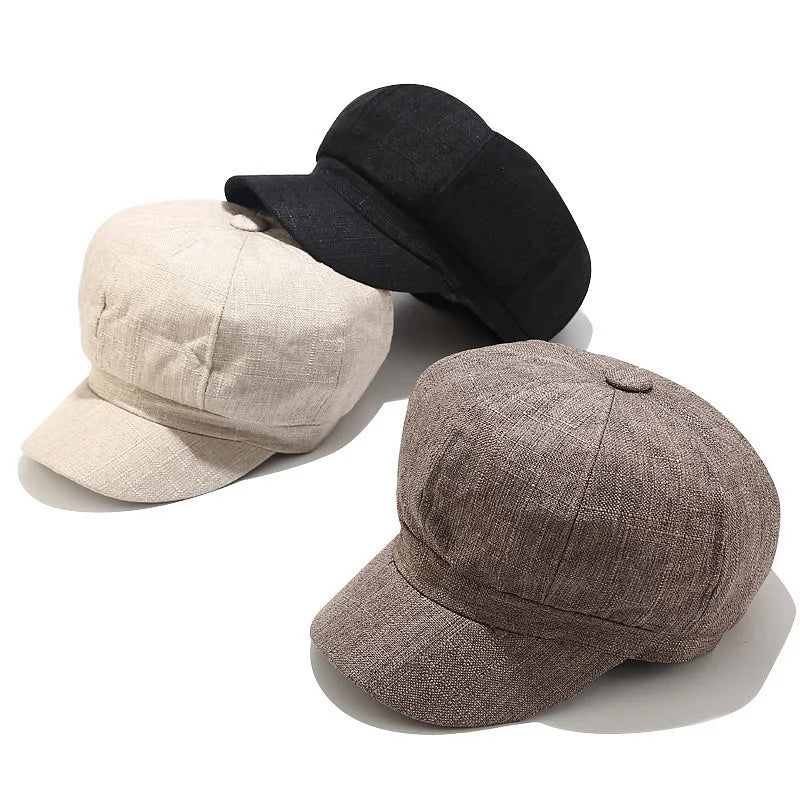 Spring Summer New Light Plate Ladies Hats Women Beret British Vintage Cap Fashion Student Hipster Beret Caps for Women