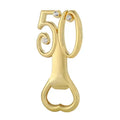 Digital 50 Gold Beer Bottle Opener 50th Wedding Anniversary Favors Gifts Birthday Souvenir for Guest