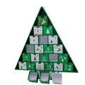 Custom Christmas Countdown Cube Drawer Box with UV Coating and Embossing Recycled Materials Christmas Gift Paper Packaging