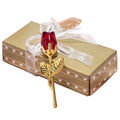 Selling Valentine's Day Wedding Gift Crystal Crafts Crystal Rose Silver Stem Red Rose Crystal Roses with Stem
