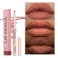 Wholesale Matte Long-lasting Lip Liner Pencil Waterproof Cruelty-Free Rotating Lipstick Pen with Custom Logo Natural Feature