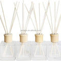 Custom Classic Home Air Freshener Private Label Clear Glass Bottle 100ml Aroma Reed Diffuser