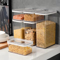 Large Capacity Airtight Dry Food Cereal Storage Box Hot Plastic Kitchen Pantry Organiser for Food Storage & Container