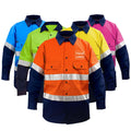 Custom Wholesale Breathable Workwear Print Logo Reflective Safety Clothes Hi Vis Construction Mining Industrial Worker Uniform