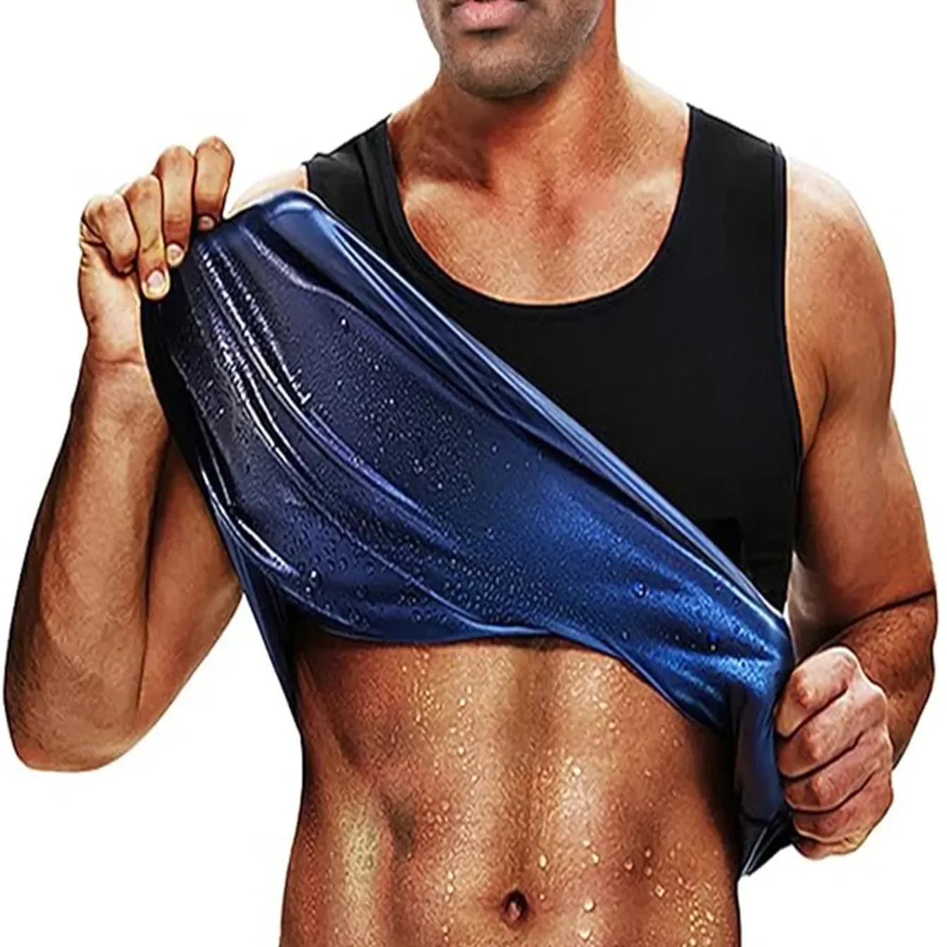 2024 New Zipper Compression Tank Top for Men and Women Weight Loss Sauna Sweat Vest