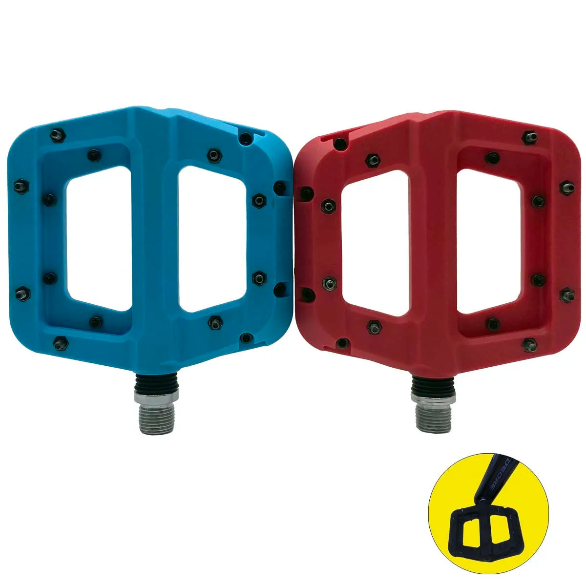SUNHIRA SH-BP200 9/16 Inch Bicicleta Pedal for CNC Bearing Non-slip Nylon Pedals for MTB Road Bike Bicycle Parts