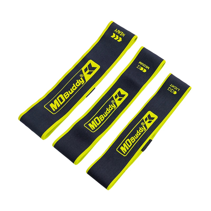 ODM MDBUDDY Fabric Resistance Loop Band Fabric Resistance Bands Sets of 3 Fabric Gym Resistance Bands