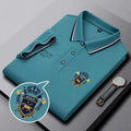 New Loose Men's Sports Golf Polyester Spandex Men's Polo Shirt Lapel Golf Shirt Casual Sports Short Sleeve