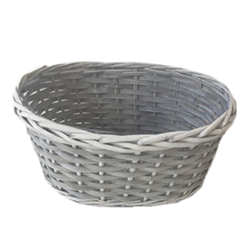 Stylish Oval Wicker Basket Pot for Indoor and Outdoor Use for Garden