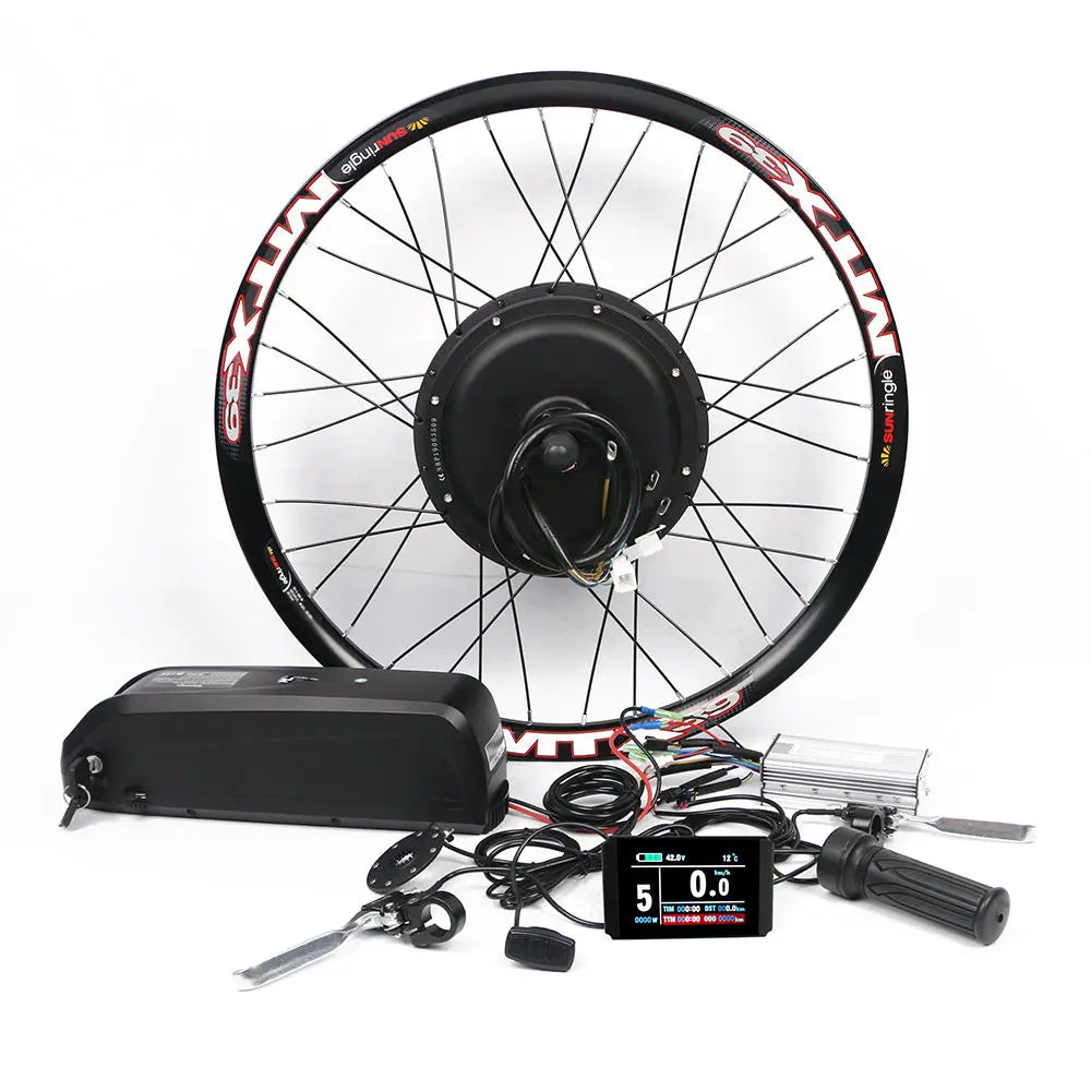 20-29" Inch Electric Motorcycle Kit 1500w Ebike Hub Motor CE Approved MTX Wheel