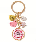 New Best Gifts  Mother's Day Themed Series Enamel Key Ring with Lovely and Aesthetic Style Perfect Car Bag Hangings for Mama