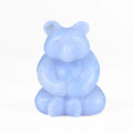 Natural Blue Chalcedony Panda Handmade Sculpture Gemstones Healing Crystals Home Decor Luxury Gifts YUCHENGLIN Brand 3 Inch