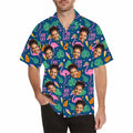 Print on Demand Chinese Polyester Beach Shirts for Men Custom Printing Personalized V Neck Brief Paragraph Shirt