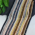 Natural Black Brown Gray Round Freshwater Pearls Gold Yellow Quality Dyed Color Loose Beads for Jewelry DIY Necklace Making