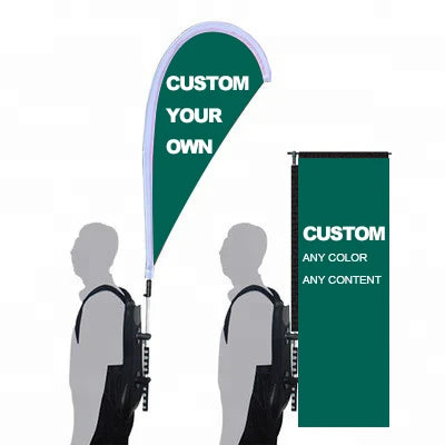 Custom Chain Supermarket Outdoor Marketing Backpack Banner Custom Advertising Backpack Banner