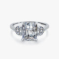 Ailmay Exquisite Luxury Rectangle 3ct AAAAA CZ Ring 925 Sterling Silver Rings for Women Wedding Engagement Fine Female Jewelry