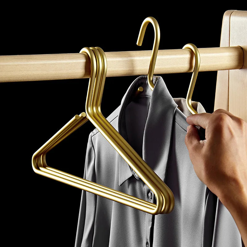 Customized 40pcs Aluminum Cloth Hanger Space-Saving Living Room Coat Clothes Dryer Rack Multi-Tiered Single Hook Easy Living