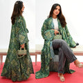 MODEST European American Printed Cardigan Long Sleeve Long Turkiye New Open Abaya Dress MQ164