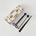 3 in 1 Gift Box Pack Premium Quality Stainless Steel Candle Wick Trimmer Set for Candle Lover