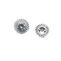 Fancy Design Custom Decorative Elegant Chic Silver Crystal Zircon  Buttons for Women Clothing