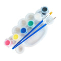 6 Colors Paint and Palette with Pen and Plastic Paint for Children