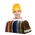 High Quality Promotion Beanie Women Winter Knit Acrylic Beanie Hat with Custom Embroidered Logo