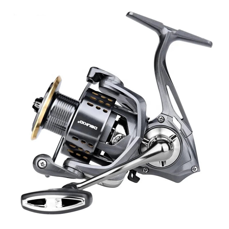 Wholesale Full Metal Long Cast 15kg Drag Power Fishing Spinning Reel 5.2:1/4.9:1 3+1BB Spinning Reels