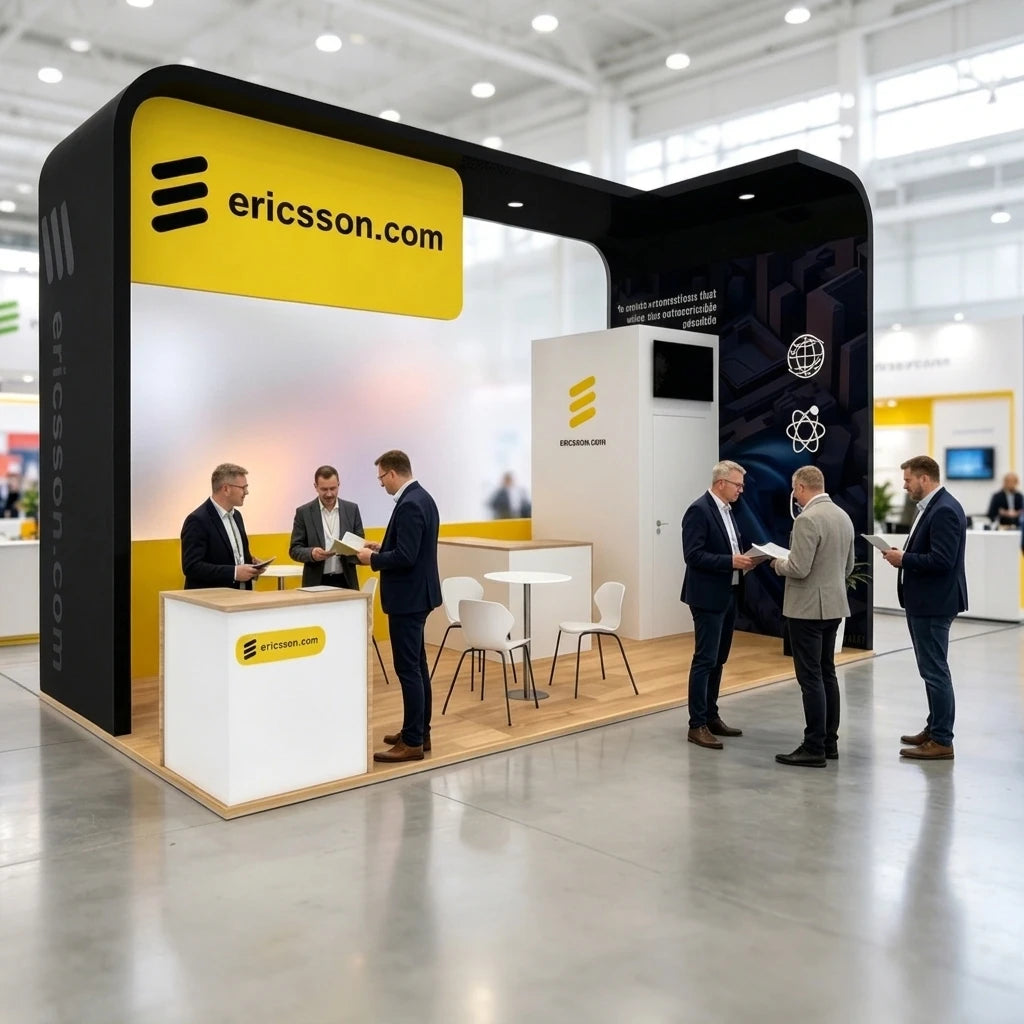 Easy Setup Trade Show Booth 10ftx20ft Expo Booth Display 3mx6m Modular Aluminum & Fabric Exhibition Booth