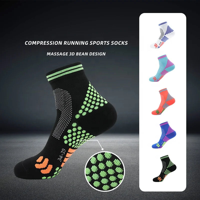 LINGTU Sports Socks Running Socks for Unisex Running Cycling Mountaineering Running Marathon Socks High Stretch