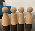 Wholesale DIY Wooden Peg Dolls Unfinished Natural Male with SMALL QUANTITY