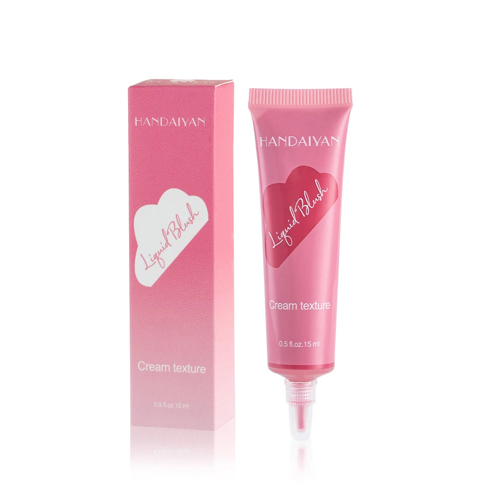 Handaiyan Private Label Makeup 5g Fair Skin Tone Mineral Cream Liquid Blush Face Blusher Powder and Rouge