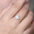 OL0903 Superior Customer Service Wholesale Moonstone Jewelry Engagement Jewellery 925 Sterling Silver Oval Moonstone Ring