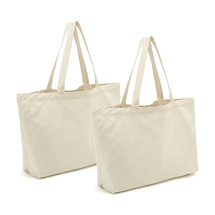 Factory Customized Durable Foldable Bag Canvas Tote Bag Ladies Blank Eco Cotton Canvas Grocery Shopping Tote Bag Custom Logo MegaBDM
