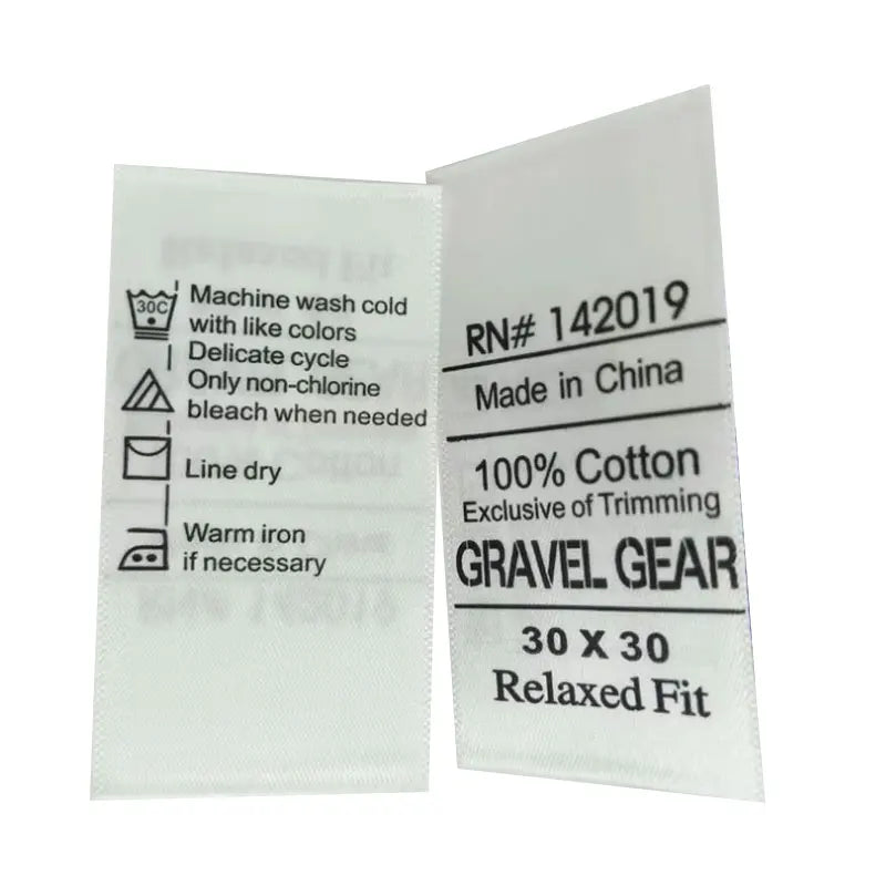 Custom Woven Label Clothing Labels Brand Name Woven Garment Labels Tags for Clothing Accessories