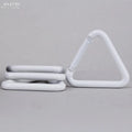 Baichao Customizable 5# White Triangle Aluminum Alloy Carabiner Spring Hook Anodic Oxidation Finish Laser Logo Mining Heavy