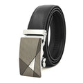 LQbelt New Men's Automatic Buckle Belt Male Genuine Leather Belts for Men Ratchet Custom LOGO Factory