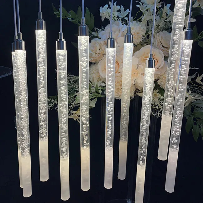 New LED Ceiling Lamp 10 Heads Acrylic Chandelier LED Lights for Wedding Lights Decoration