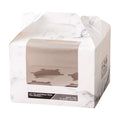 Wholesale Custom Cake Dessert Packing Paper Cardboard Food Packaging Kraft Paper Box with Window Clear Cake Box Folders
