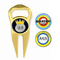 Wholesale Custom Hat Clip logo 25mm Sublimation Repair Blank Personalized Magnetic Golf Ball Marker Golf Divot Tool