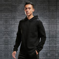 Men Street Wear Hoodie Fashion Casual Curved Hem Plain Hoodies Custom Logo Athletic Training Hoodie for Men