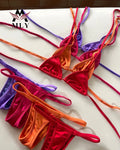 MLY Custom Solid Swimsuit Bikinis & Beachwear Old Girls Fitness Swimwear